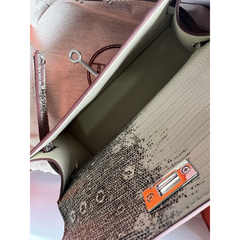 Túi H.m kelly mini dập da rắn