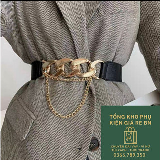 Đai váy phối xích - belt váy nịt đầm sang trọng dự tiệc