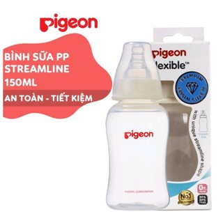 Bình sữa cao cấp pigeon pp streamline flexible cổ hẹp 150ml - 237
