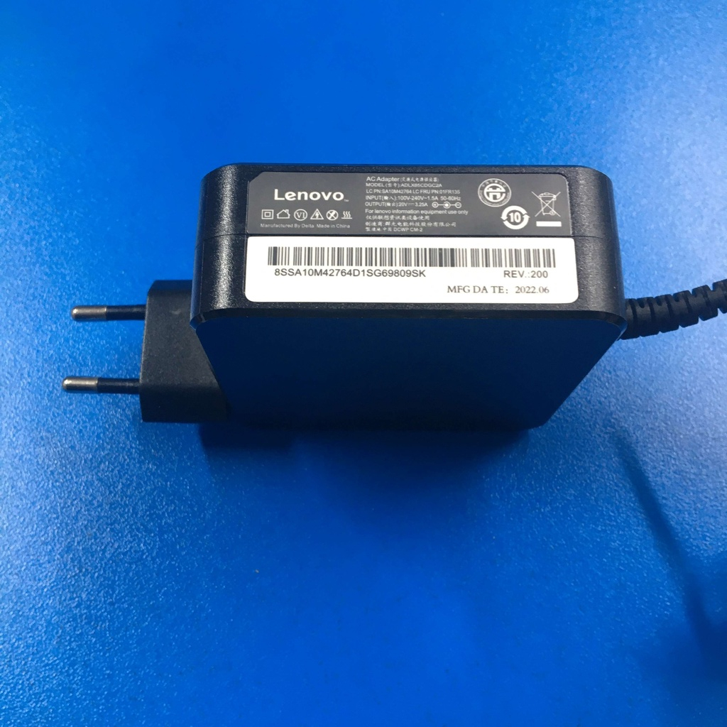 Sạc Laptop LENOVO củ vuông 20V - 3.25A chân Đầu Đạn - Hàng Zin SP003639