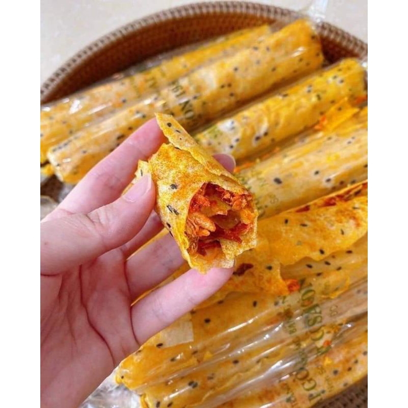 Combo 10 ống bánh tráng cuốn mắm ruốc Anh Bảy Mập
