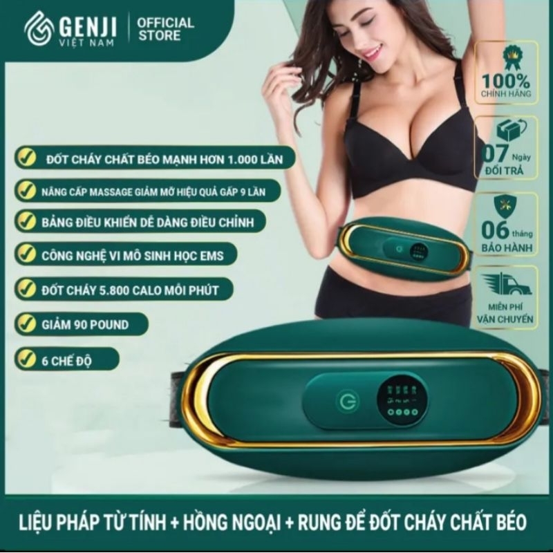 Đai Massage Điện Giảm Mỡ Bụng Và Lưng Với 3 Chế Độ Có Thể Điều Chỉnh Cho Phụ Nữ.