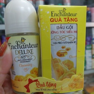 Lăn khử mùi enchanteur deluxe 50ml tặng dây dầu gội