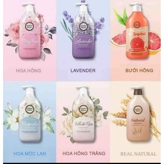 Sữa tắm happy bath 900ml hàn quốc chính hãng