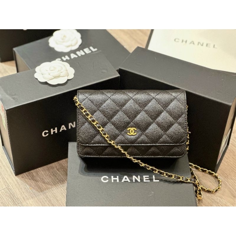 Túi đeo chéo nữ C.N WOC da hạt sz19cm phom chuẩn đẹp nhiều màu fullbox nam châm