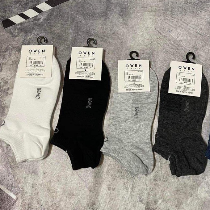 Tất Vớ OWEN Vải Cotton Công Nghệ NANO Kháng Khuẩn Chính Hãng Full Tag Mac