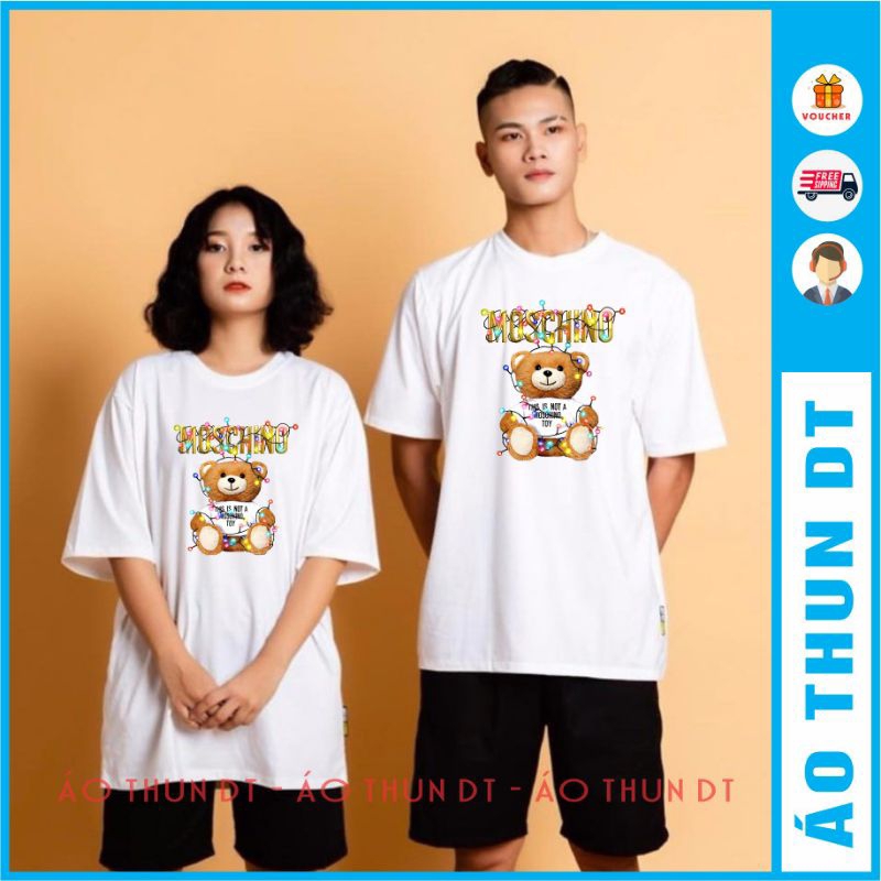 Áo thun tay lỡ Moschino