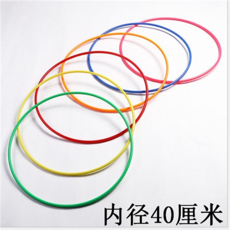 Sét 10 vòng tròn nhựa cho trẻ chơi trò chơi đường kính 40cm, 30cm, 14cm