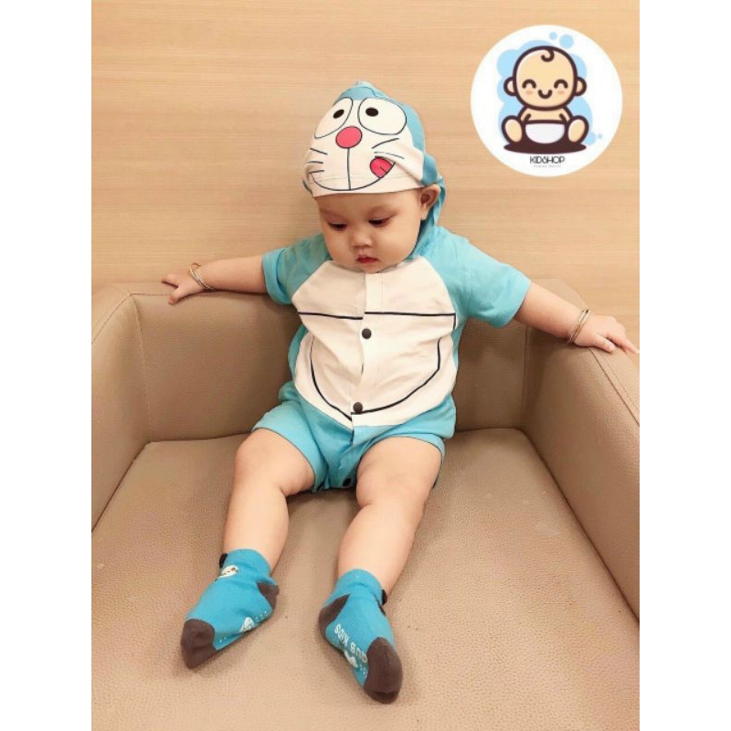 Body thú cho bé- Doraemon cộc