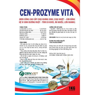 Cen Prozyme Vita gói 1kg ( men tiêu hóa cho cá, tôm, ếch, lươn..)
