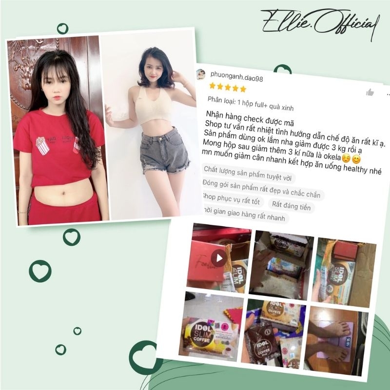 Cà Phê Giảm Cân Idol Slim Coffee Thái Lan 3 in1