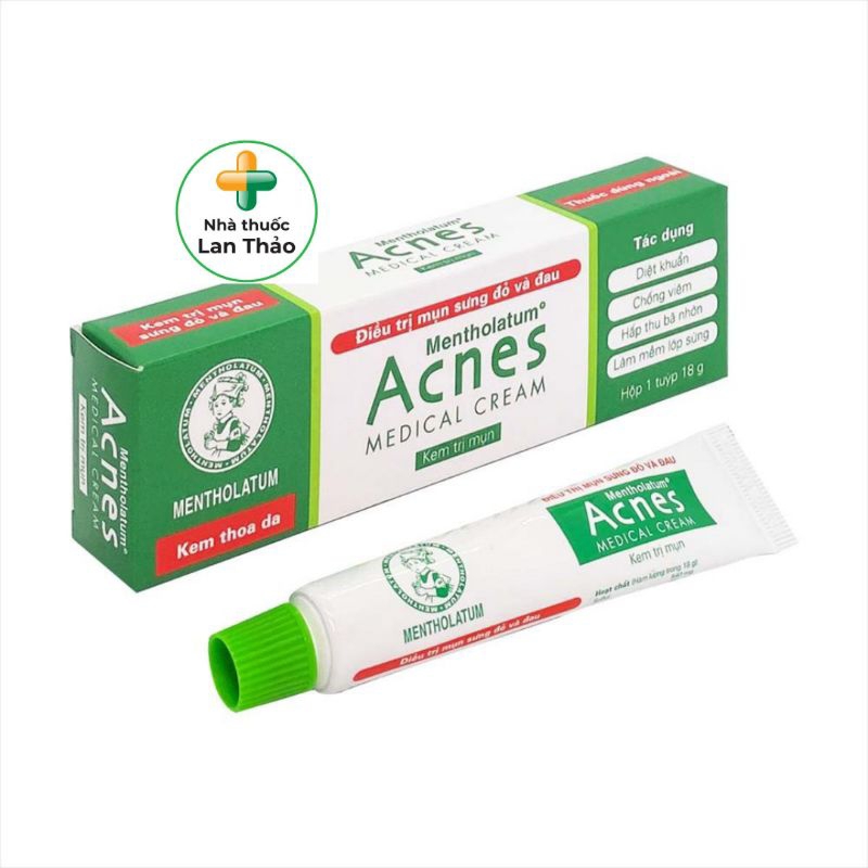 KEM ACNES MEDICAL CREAM TUÝP 18GR DÀNH CHO MỤN SƯNG ĐỎ