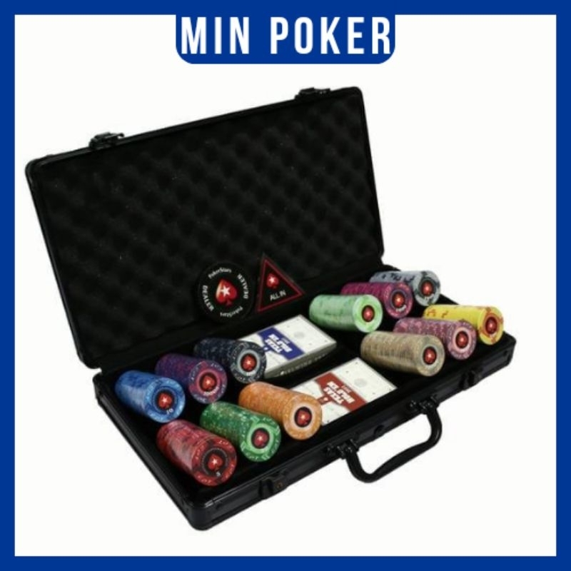 Bộ 300 chip poker gốm ceramic EPT cao cấp