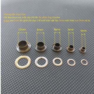 [10 bộ] ORE tán đồng thao D 4ly, 5ly, 6ly, 8ly, 10ly, 2 chi tiết