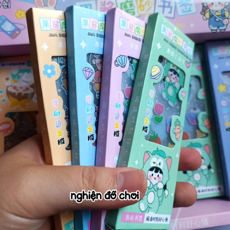 Hộp BOOKMARK kẹp sách siêu dễ thương. Đánh dấu trang. Nhựa dẻo.