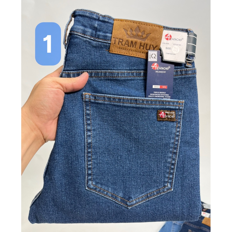 QUẦN JEAN MÀU XANH BASIC FORM REGULAR chuẩn đẹp-chất vải jean mềm co giãn,có dấu kiểm định quatest 3 trên từng sản phẩm