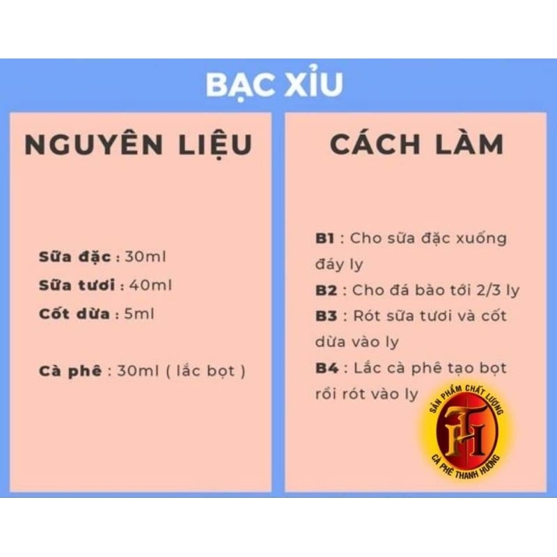 Cà Phê Thanh Hương Lụa  Nâu gói 500g