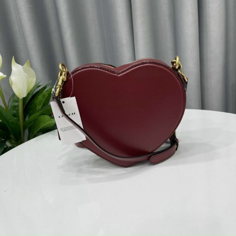 Túi C*oach trái tim da thật xinh xắn