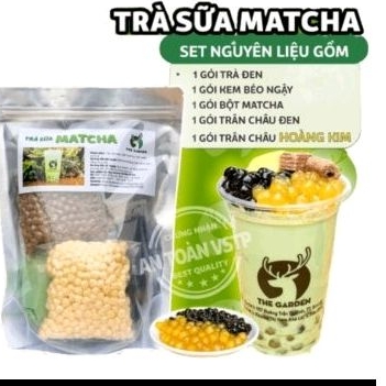 SÉT  NGUYÊN LIỆU LÀM TRÀ SỮA. 10 đến 12 ly sz M