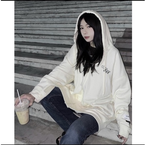 Áo Khoác, Áo Hoodie Zip Nỉ Bông Có Mũ Cinder Dáng Rộng Cho Nam Nữ