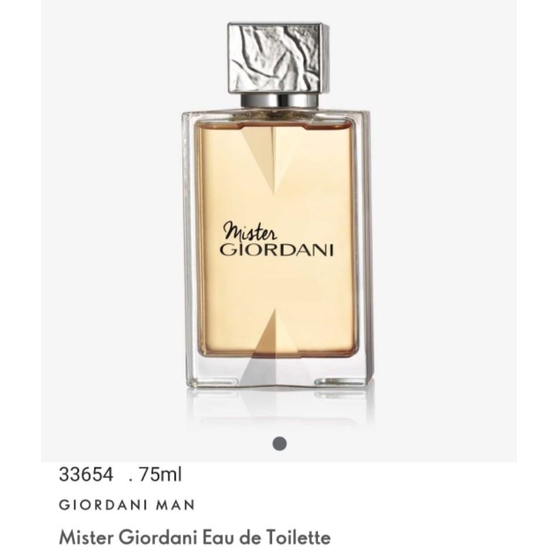 33654 Nước hoa nam Mister Giordani EDT.Hương thơm sinh động của Cỏ Hương Bài thượng hạng. 75ml. Sx Ba Lan