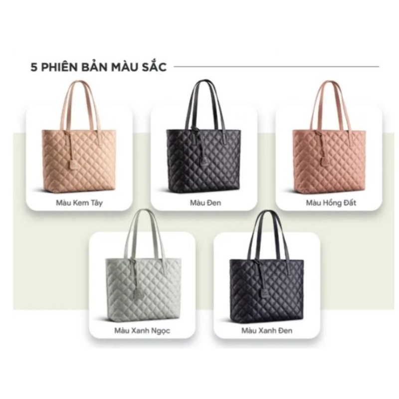 Túi xách da nữ phối Charm trang trí Yuumy Seasand YTX28