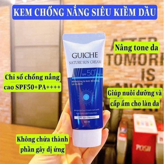 Pqs - kem chống nắng guiche spf 50+ pa+++ 60ml