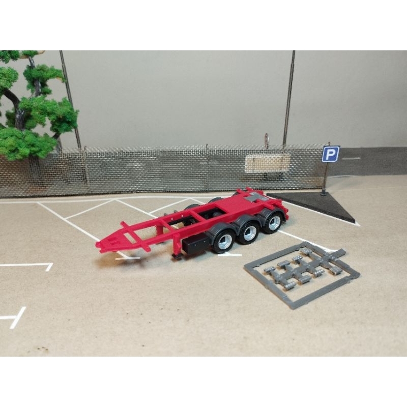 Mô hình 1:87 Herpa Trailer container 20ft