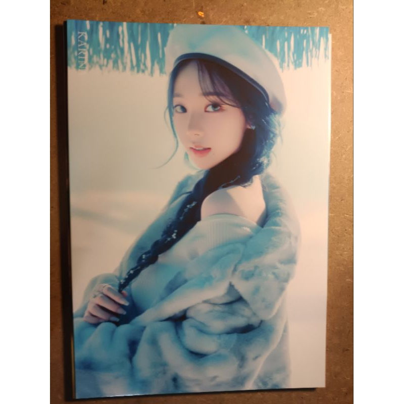 aespa poster giấy cứng chống nước bề mặt các thành viên kích thước a4 season greeting 2023 official