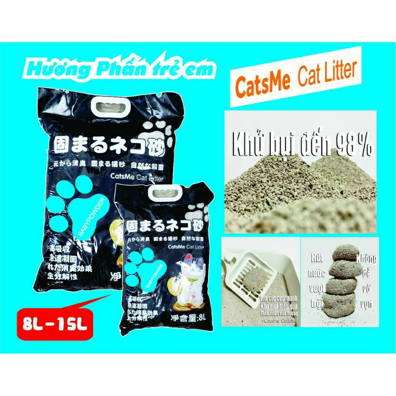 1 tải cát vệ sinh nhật mooncat cho chó mèo