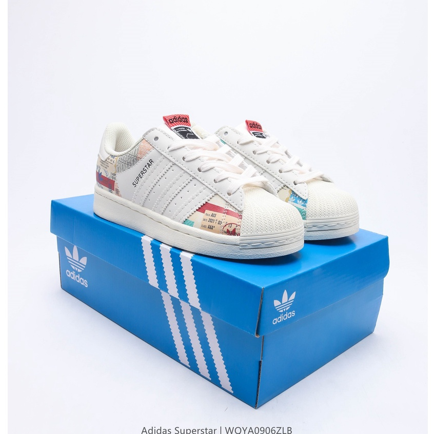 Giày thể thao Adidas clover SUPERSTAR Kentaro Okawara - Giày sneakers Adidas mũi sò nam nữ bản mới nhất Full box bill