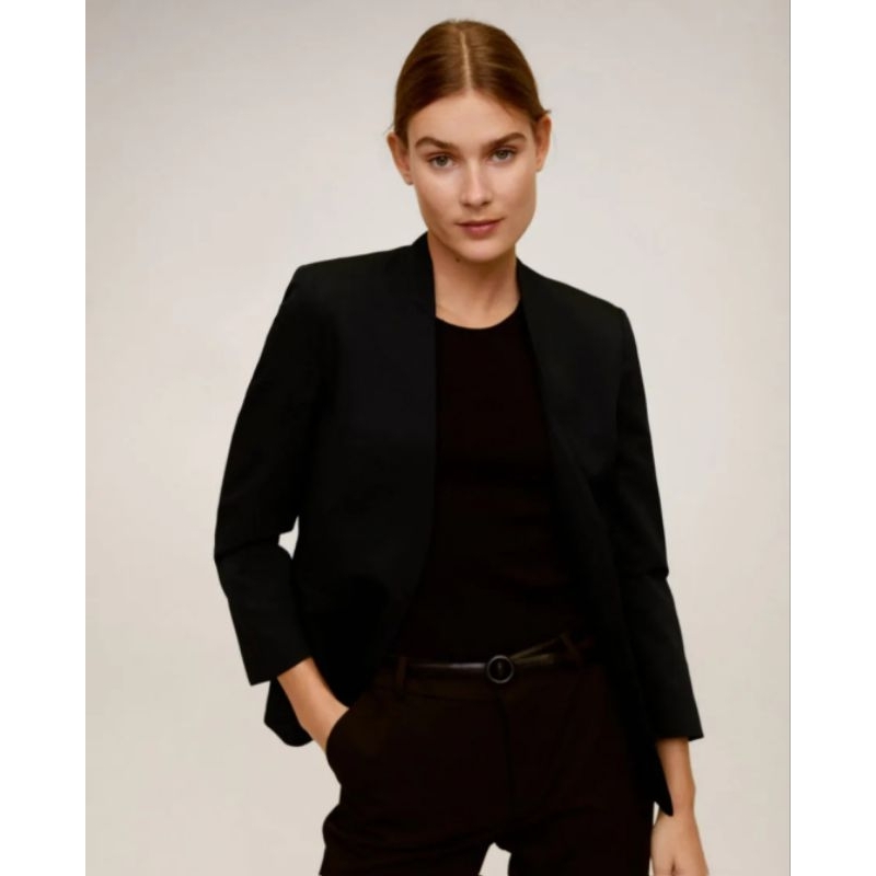 Áo vest blazer Mango auth newtag size XS đen