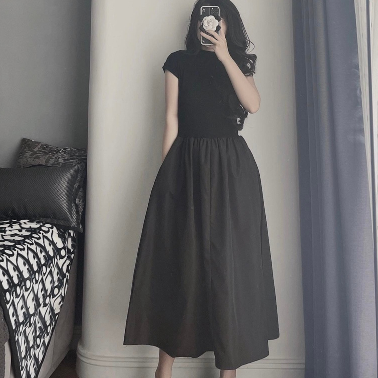 Váy thun A dài xoè dưới Ju Dress