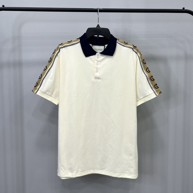 ẢNH THẬT - Áo Polo Gucci Logo Cầu Vai VNXK - ÁO PHÔNG CÓ CỔ NAM NỮ HÀNG XUẤT DƯ FULLTAG