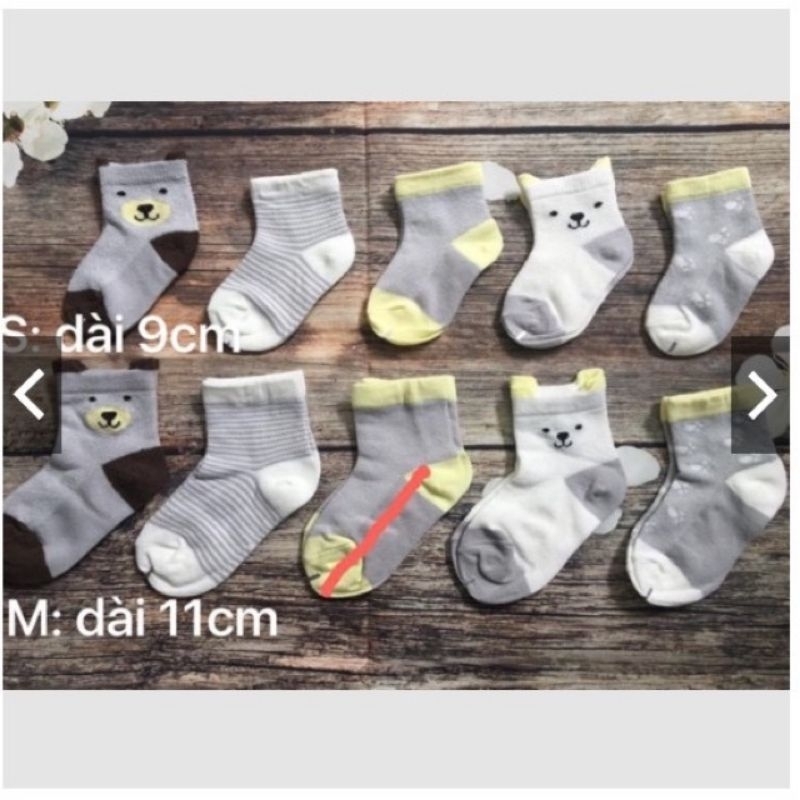 Set 5 đôi tất lưới cho bé size S