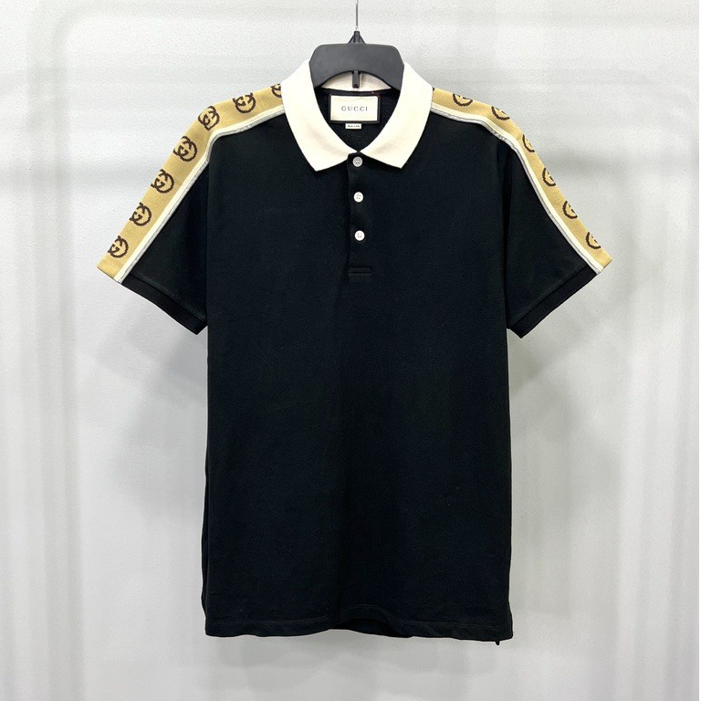 ẢNH THẬT - Áo Polo Gucci Logo Cầu Vai VNXK - ÁO PHÔNG CÓ CỔ NAM NỮ HÀNG XUẤT DƯ FULLTAG