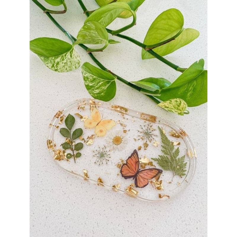 Khuôm oval đúc làm dĩa, khay nhỏ đổ thủ công resin, jesmonite, đất sét.....