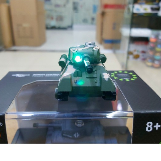 Xe Tăng điều khiển từ xa Mini Tank RC 1/64 777-585 bản V2 2.4ghz - Có Pin Sạc Đồ chơi xả stress sáng tạo