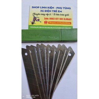 10 lưỡi dao rọc giấy lớn 18mm , thép tốt sk5