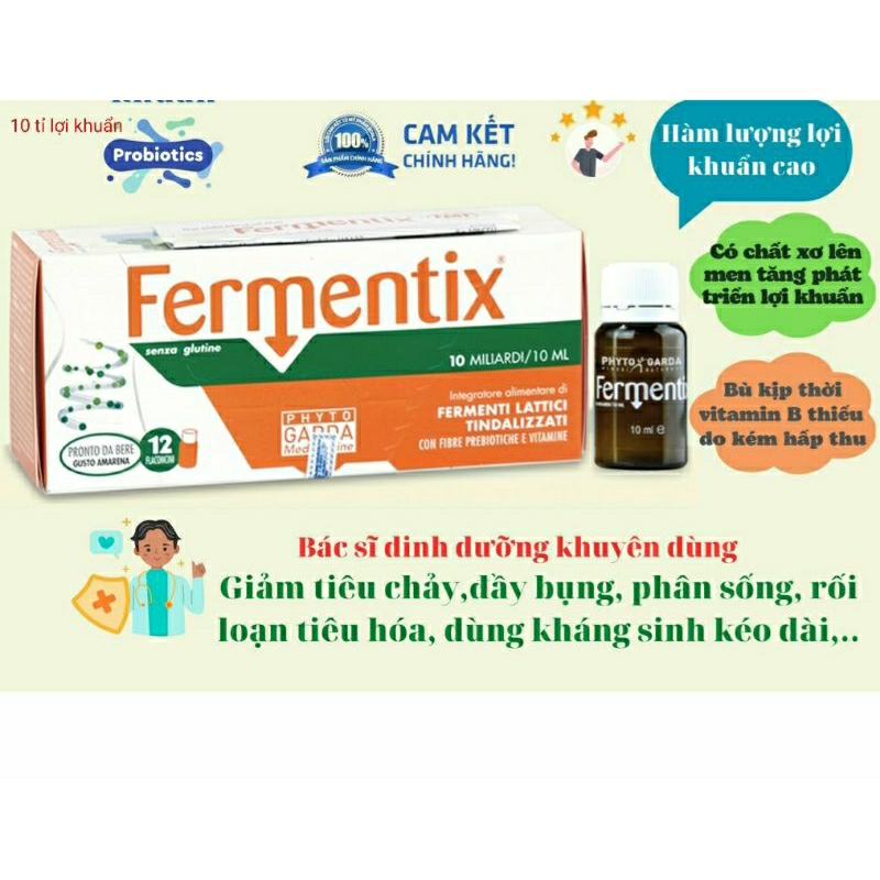 Men vi sinh FERMENTIX  – Bổ sung lợi khuẩn, tăng cường hệ tiêu hóa