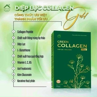 Diệp Lục Collagen Gold Hộp 30 gói