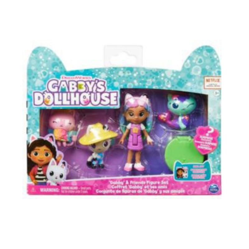 Đồ chơi Gabby Dollhouse: Hộp 4 nhân vật Gabby kèm phụ kiện