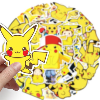 Miếng dán Sticker trang trí hình Pikachu dễ thương