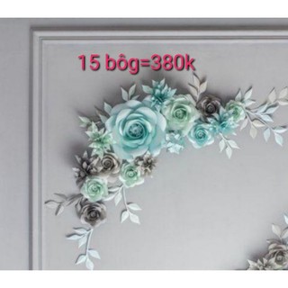 Set hoa giấy backdrop