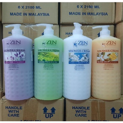 ( Tặng kèm bông tắm ) Sữa tắm Zen Garden 2100ml Malaysia