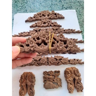 Phụ kiện hoa văn lồng chim gỗ