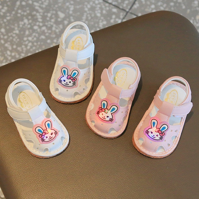 Sandal hoa nơ cho bé gái tập đi 0-2 tuổi xinh xắn