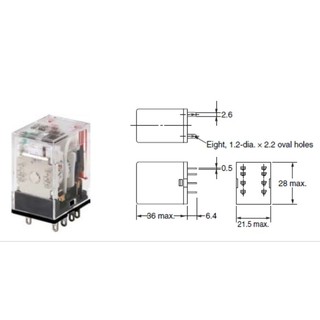 Relay , rơ le trung gian omron my2n-gs 8 chân nhỏ 12v 24v 110v 220v