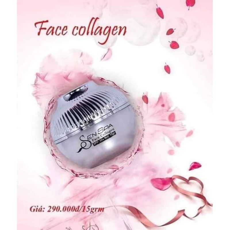 Kem face collagen sen spa