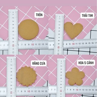 tấm đế tròn mica cho tượng chibi, figure đất sét, standee